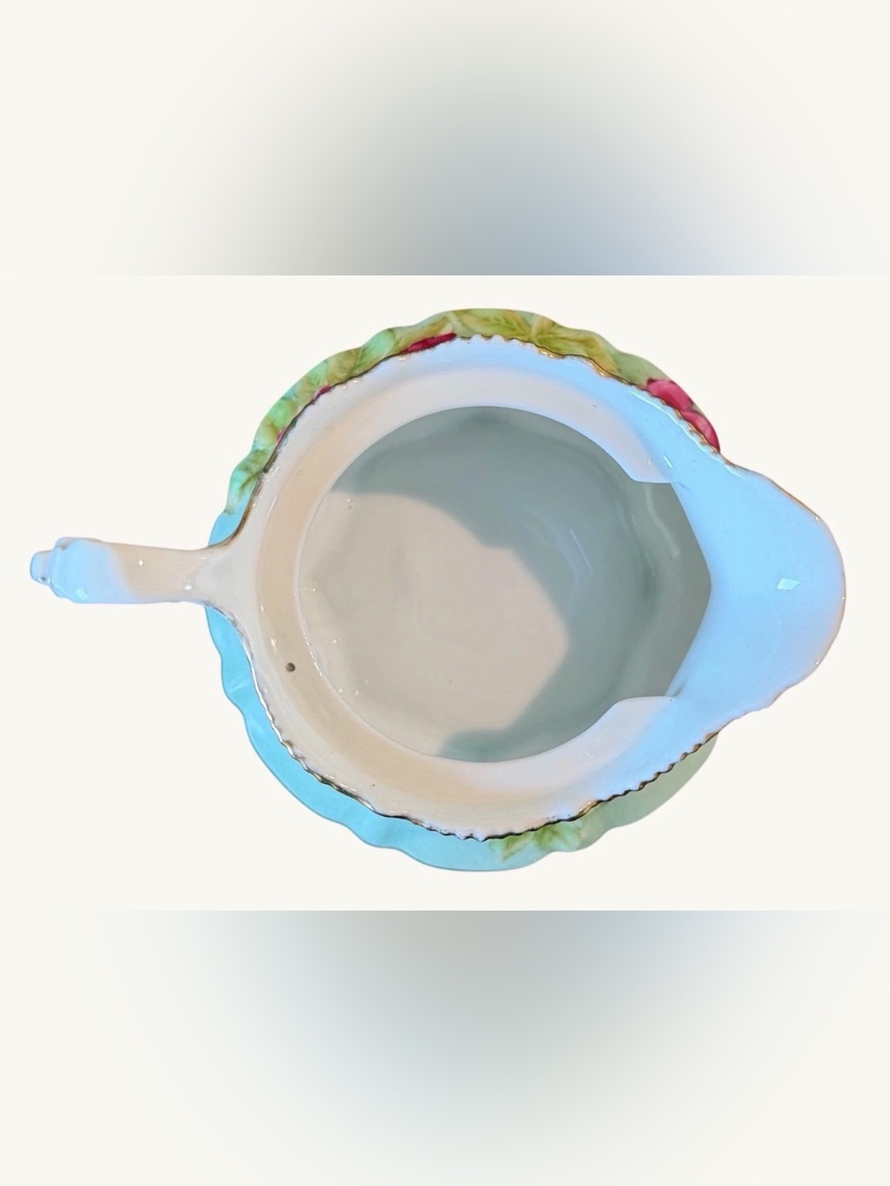 Creamer Hand Painted Porcelain Roses Ornate Vintage - Picture 5 of 6
